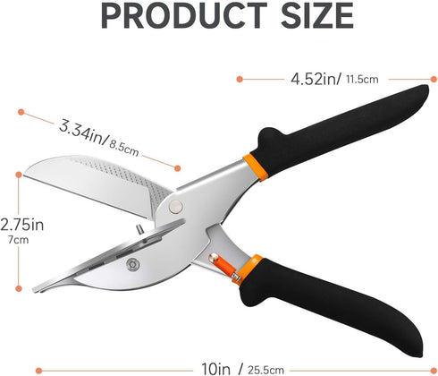 TOWOT Multi Angle Trim Cutter Miter Shears for Molding, Adjustable at 45 To 135 Degree With Safety Lock Hand Tools for Cutting Plastic, PVC, No Replacement Blade by TOWOT