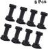 8pcs Holibanna Thickened Adjustable Plastic Furniture Legs for Sofa Cabinet Table Feet Support Black Height Non-Rust