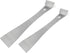 2-Piece Stainless Steel Mini Pry Bar Scraper Set, Ultra Sharp Trim Puller and Flat Pry Bar for Trim Removal