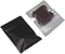 FERENLI 100 Pcs Mylar Zipper Lock Food Storage Bag, Matte Aluminum Foil Airtight Bag with Front Window (8.5x13cm, Black)