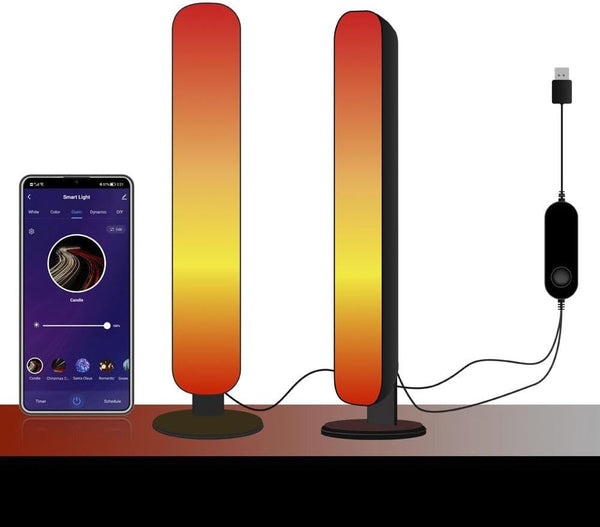 LianGSanSan Smart LED Table Lamp, App-Controlled Ambient Light, USB-Powered, Set of 2, Color
