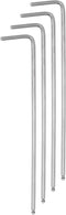 4pcs Ball End Hex Key Wrench, 2mm L-Shape Extra Long Arm Hexagon Metric Wrenches for Home Repair