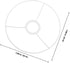 20Cm E27 DIY Round Lampshade Frame Diameter Metal Lampshade Accessory Ring for Base Pendant Ceiling Lamp Chandelier