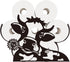 8 WADORN Cow Toilet Paper Holder, Cow Animal Decorative Toilet Paper Storage Extra Rolls Dairy Cow Freestanding