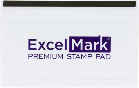 ExcelMark Extra Large Rubber Stamp Ink Pad 4-1/4" by 7-1/4” (Purple)