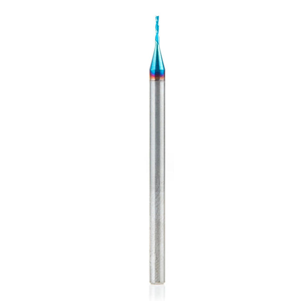Amana Tool Solid Carbide Spektra Extreme Tool Life Spiral Plunge Router Bit, 1/32 Dia x 1/8 x 1/8 CH Inch Shank