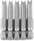 5 Pcs 1/4" Hex Shank Alloy Steel U Shape Magnetic Screwdriver Drill Bits Set, 50MM Length U4 U5 U6 U7 U8