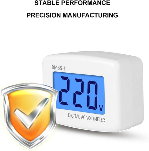 Diyeeni 1Pcs Plugin LCD Digital AC 80300V Voltmeter DM551 for Household Electrical Instruments Voltage Testers