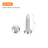 uxcell #14 1 10pcs 304 x Torx Security Screws, Button Head Tamper Resistant Self Tapping Screws, Stainless Steel