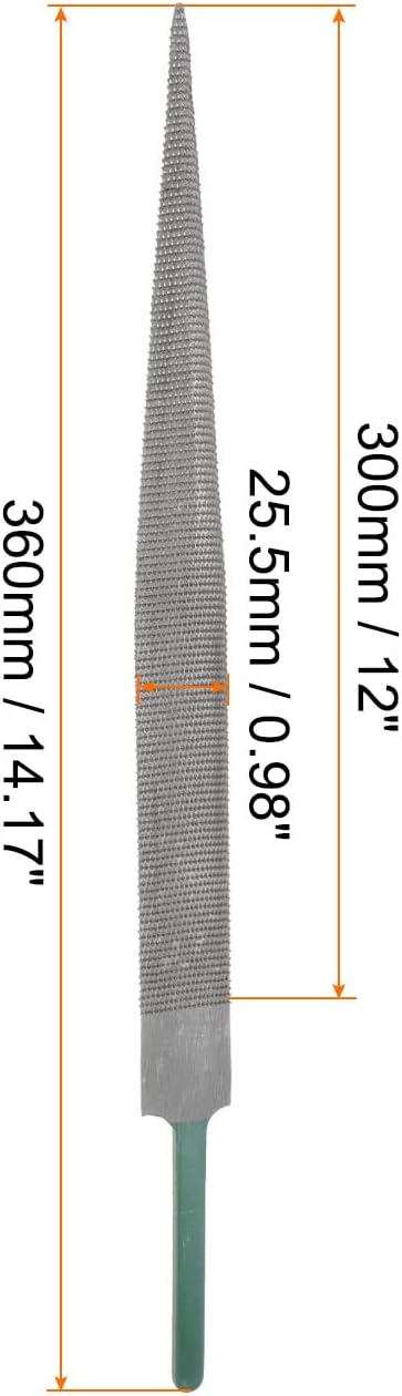 Hardwood File 12" High Carbon Steel Fine Teeth Hand Rasp for Woodworking Carving