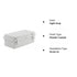 Sunnyglade ABS Plastic Dustproof Waterproof IP65 Junction Box, Durable Electrical Project Enclosure with Lock