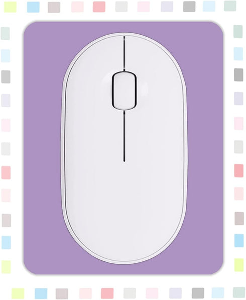 Small Rectangular Mouse Pad, Portable Waterproof Mini Mouse Pad with Non-Slip Glue Base, Purple 5X6 inches