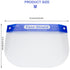 10 Pcs Face Shield Mask, Anti-Fog Clear Full Face Protection Shield, Reusable Plastic PPE Face Protection with Elastic