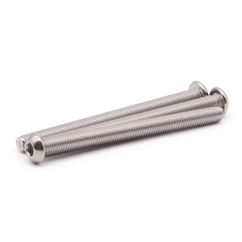 1/4-20 x 1-3/4" Hex Socket Button Head Cap Screws (25 Pack) - 304 Stainless Steel, Bright Finish