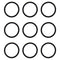 20Pcs Buna-N O-Ring Metric Nitrile Rubber Round Sealing O Ring Gasket for Plumbing Connection Repair