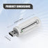 HQRNYP USB LED Car Interior Atmosphere Light, Car USB Night Light, Plug-in Auto Ambient Lighting Retro Lamps, Touch