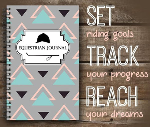 Horseback Riding Journal - Track Lessons, Goals & Progress | Equestrian Training Logbook for Girls, 100 Pages