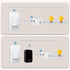 328Ft GLOBELEC Self-Powered Wireless Light Kit,No Battery Required,Mini Remote Control Switch with RF Range Wall Light