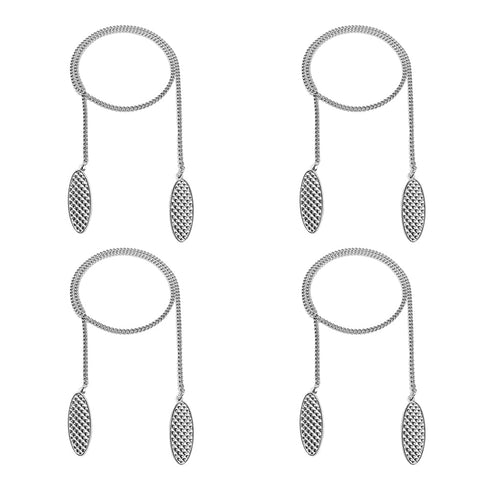 LXLVOUEG 4 PCS Dental Bib Clips,Adjustable Lightweight and Portable Metal Dentist Bibs Clips