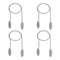 LXLVOUEG 4 PCS Dental Bib Clips,Adjustable Lightweight and Portable Metal Dentist Bibs Clips