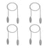 LXLVOUEG 4 PCS Dental Bib Clips,Adjustable Lightweight and Portable Metal Dentist Bibs Clips