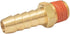2 Pack Brass Air Hose Barb Fittings Adapter Set, 3/8" Barb to 1/4" NPT Male Pipe