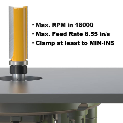 FivePears Pattern Flush Trim Router Bit, 1/2 Inch Shank, 3/4 Inch Cutting Diameter for Woodworking