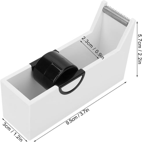 Professional Eyelash Extension Tape Dispenser, Portable Desktop Cutter for Home Salon (White)