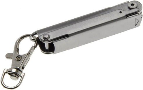 Lucky Line UtiliCarry Compact Micro Tool, Stainless Steel Multi-Tool Pocket Knife on Key Clip (U1041)