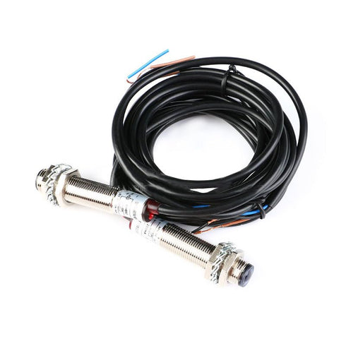 M12 Laser Collimator Photoelectric Switch M12JG-30N1, Semi Waterproof DC 20 Meters Distance Normally Open B-NPN-O