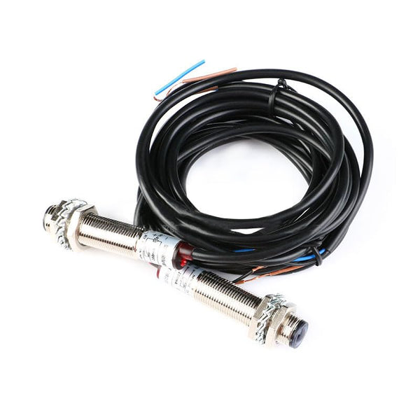 M12 Laser Collimator Photoelectric Switch M12JG-30N1, Semi Waterproof DC 20 Meters Distance Normally Open B-NPN-O