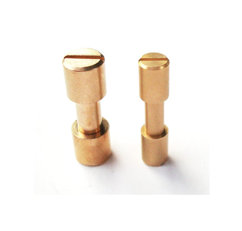NC HAISDA Brass Corby Bolts Rivets, EDC Knives Maker Fasteners Pack of 10, 6mm