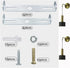 DVECUE 8Pieces Light Fixture Mounting Bracket Crossbar Kit for Ceiling Pendant Wall Light Sconce Mounting Plate