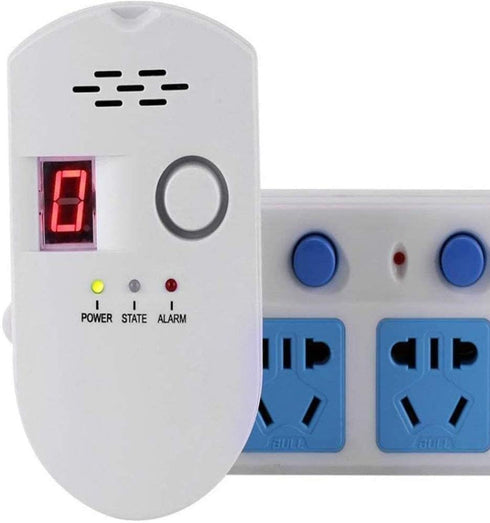 Natural Digital Gas Detector, Home Gas Alarm, High Sensitivity LPG LNG Coal Leak Detection Monitor Sensor