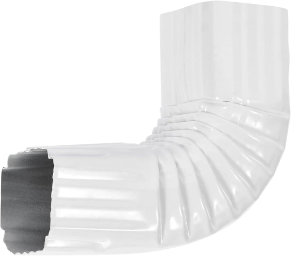 Downspout Gutter Elbows - Positive Elbow, 90 Degrees 3x2 Style A, Roofing Gutter Downspout Elbows