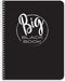 BookFactory Big Black Address Book - 100 Pages, 8.5'' x 11'', Wire-O (LOG-100-7CW-PP-(AddressBB))