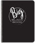 BookFactory Big Black Address Book - 100 Pages, 8.5'' x 11'', Wire-O (LOG-100-7CW-PP-(AddressBB))