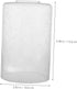 Clear Bubble Glass Lampshade Cylinder Replacement for Floor and Pendant Lights Transparent Decorative Shade with Smooth