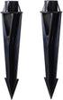 Landscape Lighting Ground Spikes: 1/2" NPT Thread Black Color Stakes for Path Lighting, 2-Pack