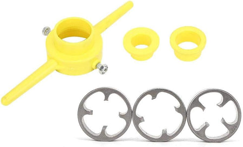 Plastic Pipe Die, PVC Thread Tool Maker NPT Circular Die Set for Durable Thread Plumbing Manual Hand Tool