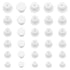 Ouligay 30 Pcs Salt and Pepper Stoppers Plugs Silicone Salt Shaker Stopper Plug