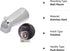 Tub Spout with Front Diverter - 1/2 inch IPS Female Thread, Polished Chrome Finish, 5-1/4 inch Length