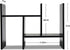 MASAKA B&W Japanese Style Desktop Organizer, Double H Plants Display Shelf, Adjustable Stackable Office Supplies