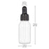 stonylab 2-Pack Glass Dropper Bottle, Empty Glass Bottle with Dropper, Inner Plug and Label for Essential Oils