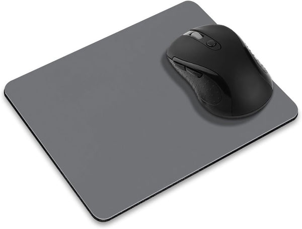 Non-Slip Rectangle Mousepad, Solid Matte Gray Mouse Pad for Home, Office, and Gaming Desk