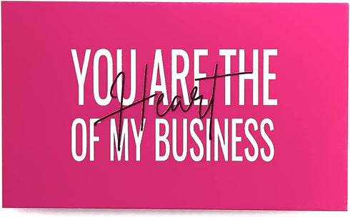 RXBC2011 Package Pack 100 (100 Thank you Cards you are the Heart of my business Cards Insert for online business