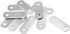 uxcell Repair Plate 22mmx8mm - Flat Fixing Mending Corner Brace Bracket Connector, Pack of 10