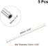 uxcell 5Pcs 304 Stainless Steel Tube, OD 3mm x 0.5mm Wall Thick 250mm Length Capillary Tubing for Industry Machinery