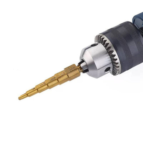 3 Piece Step Drill Bit Set with Pouch - 28 Sizes, Impact Driver Compatible