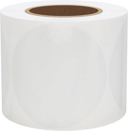 Hybsk 300pcs Clear Round Labels, 2 Inch Circle Seal Stickers for Envelope Sealing